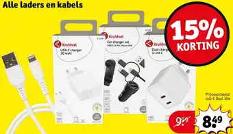 Kruidvat Alle laders en kabels aanbieding