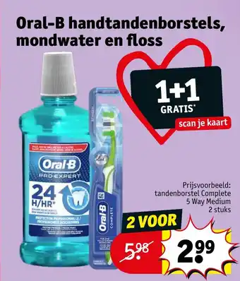 Kruidvat Oral-b handtandenborstels therme geur en zeep mondwater en floss aanbieding