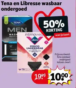 Kruidvat Tena en Libresse wasbaar ondergoed aanbieding