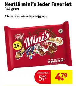 Kruidvat Nestlé mini's ieder favoriet aanbieding