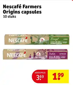 Kruidvat Nescafé farmers origins capsules aanbieding