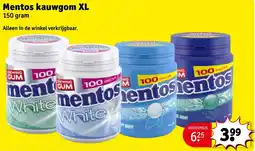 Kruidvat Mentos kauwgom XL aanbieding