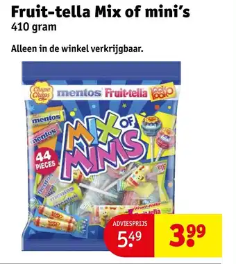 Kruidvat Fruit tella mix of mini's aanbieding