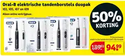 Kruidvat Oral-B elektrische tandenborstels duopak aanbieding