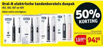 Kruidvat Oral-B elektrische tandenborstels duopak aanbieding