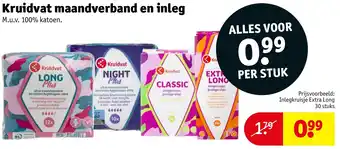 Kruidvat Kruidvat maandverband en inleg aanbieding