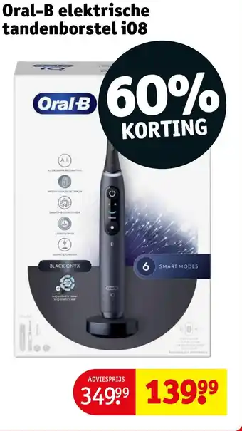 Kruidvat Oral-b elektrische tandenborstel i08 aanbieding