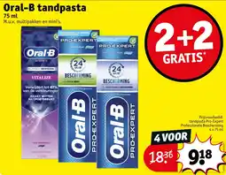 Kruidvat Oral-B tandpasta aanbieding