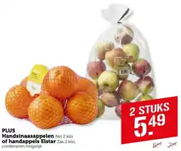 Coop Plus handsinaasappelen of handappels elstar aanbieding