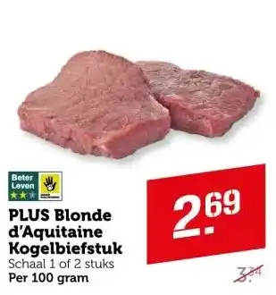 Coop Plus blonde d aquitaine kogelbiefstuk aanbieding