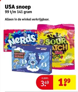 Kruidvat USA snoep aanbieding