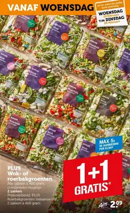 Coop Plus wok of roerbakgroenten aanbieding