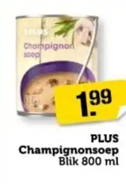 Coop Plus champignonsoep aanbieding