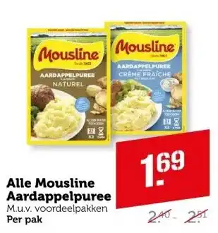 Coop Alle mousline aardappelpuree aanbieding