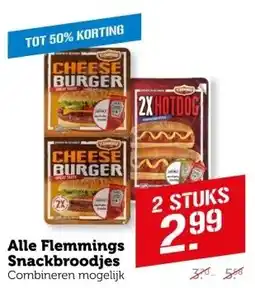 Coop Alle flemmings snackbroodjes aanbieding