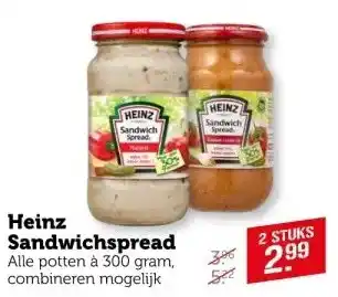 Coop Heinz sandwichspread aanbieding