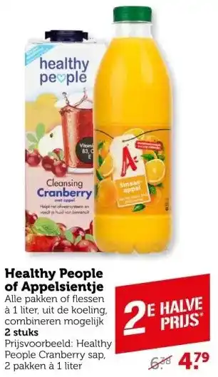 Coop Healthy people of appelsientje aanbieding