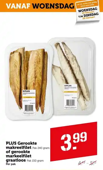 Coop Plus gerookte makreelfilet of gerookte makreelfilet graatloos aanbieding