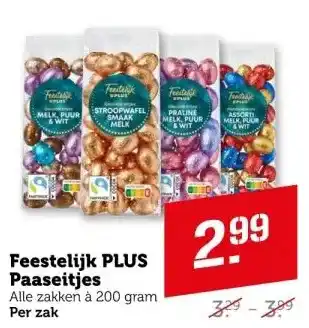 Coop Feestelijk plus passeitjes aanbieding