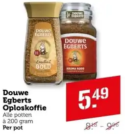 Coop Douwe egberts oploskoffie aanbieding