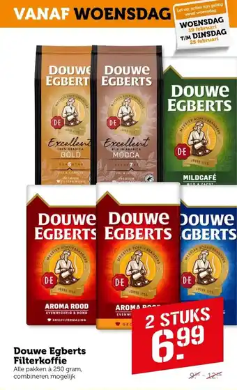 Coop Douwe egberts filterkoffie aanbieding