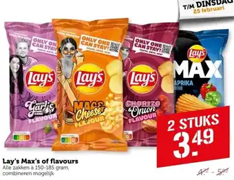 Coop Lay's max's of flavours aanbieding