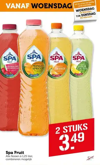 Coop Spa fruit aanbieding