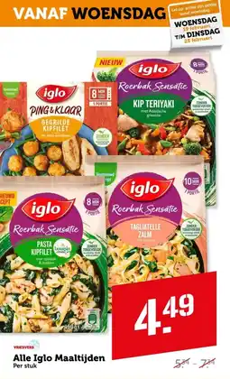 Coop Alle iglo maaltijden aanbieding