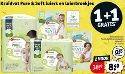 Kruidvat Kruidvat Pure & Soft luiers en luierbroekjes aanbieding