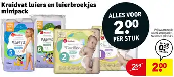 Kruidvat Kruidvat luiers en luierbroekjes minipack aanbieding