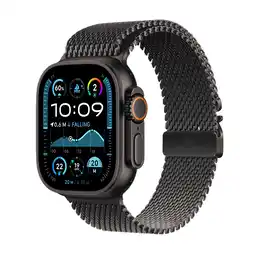 MediaMarkt APPLE Watch Ultra 2 GPS + Cellular 49mm Black Titanium Milanese Loop Medium Smartwatch Black aanbieding