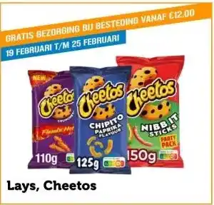 Coop Lays cheetos aanbieding