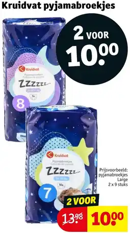 Kruidvat Kruidvat pyjamabroekjes aanbieding