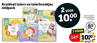 Kruidvat Kruidvat luiers en luierbroekjes midpack aanbieding