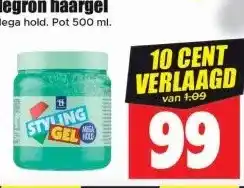 Dirk Hegron haargel aanbieding