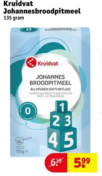 Kruidvat Kruidvat Johannesbroodpitmeel aanbieding