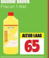 Dirk Dunne bleek Flacon 1 liter. aanbieding