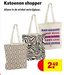 Kruidvat Katoenen shopper aanbieding