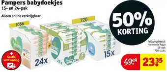 Kruidvat Pampers babydoekjes aanbieding