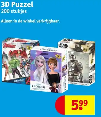 Kruidvat 3d puzzel aanbieding