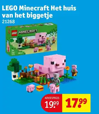 Kruidvat Lego minecraft het huis van het biggetje aanbieding