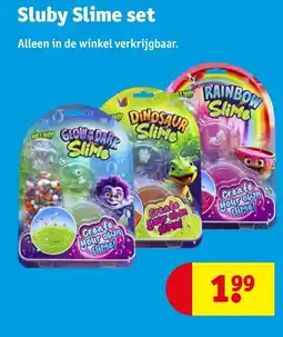 Kruidvat Sluby slime set aanbieding