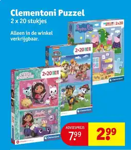 Kruidvat Clementoni Puzzel aanbieding