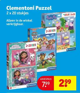 Kruidvat Clementoni Puzzel aanbieding