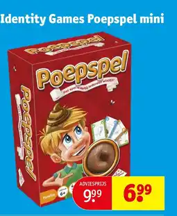 Kruidvat Identity games poepspel mini aanbieding