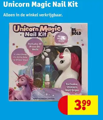 Kruidvat Unicorn magic nail kit aanbieding