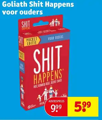 Kruidvat Goliath shit happens voor ouders aanbieding