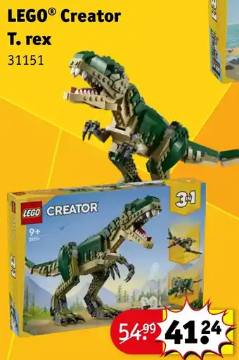 Kruidvat Lego creator t rex aanbieding