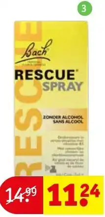 Kruidvat Bach Rescue spray aanbieding