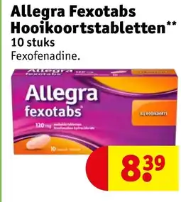 Kruidvat Allegra fexotabs hooikoortstabletten aanbieding